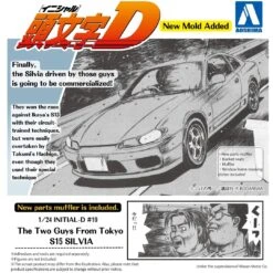 Aoshima Initial-D No. 19 The Two Guys From Tokyo S15 Silvia - 1/24 -Panda Hobby Shop 24 4