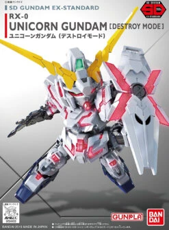 Bandai SD EX-Standard 005 Unicorn Gundam [Destroy Mode]