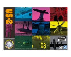 Aoshima JMSDF Rescue Flying Boat US-2 20th Anniversary Package 1/144