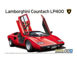Aoshima 74 Lamborghini Countach LP400 1/24