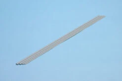 Wave Half Circle 3.0mm (Gray) Stick Plastic Materials 6pcs