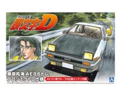 Aoshima Initial D Toyota Fujiwara Takumi AE86 Trueno Project-D Ver. 1/24