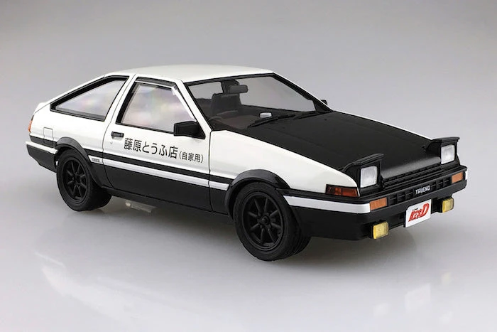 Aoshima Initial D Toyota Fujiwara Takumi AE86 Trueno Project-D Ver. 1/24 2 Aoshima Initial D Toyota Fujiwara Takumi AE86 Trueno Project-D Ver. 1/24 - Image 2