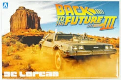 Aoshima Back To The Future Delorean From Part III & Railroad Ver