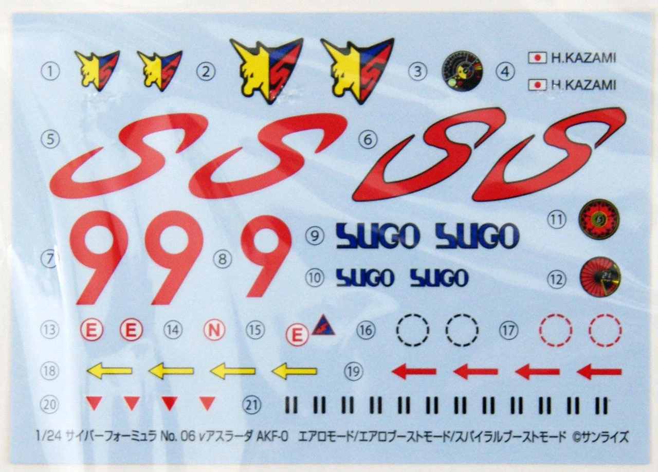 Aoshima Cyber Formula New Asurada AKF-0 (Aero Mode/Aeroboost Mood/Spiralboost Mode) 1/24 5 Aoshima Cyber Formula New Asurada AKF-0 (Aero Mode/Aeroboost Mood/Spiralboost Mode) 1/24 - Image 5