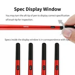 Dspiae Dspiae AT-FB01 Aluminium Alloy Interchangeable Fine Tip Brush Red -Panda Hobby Shop DspiaeAT FB01AluminiumAlloyInterchangeableFineTipBrushRed 3 1