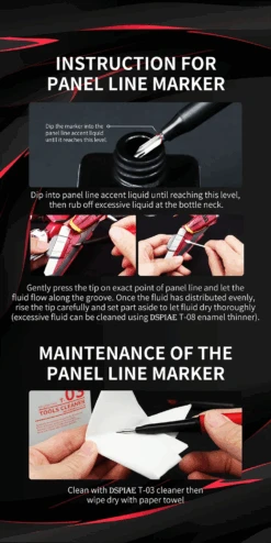 Dspiae Dspiae PT-PL Phoenix Plume Panel Line Marker -Panda Hobby Shop DspiaePT PLPhoenixPlumePanelLineMarker 6