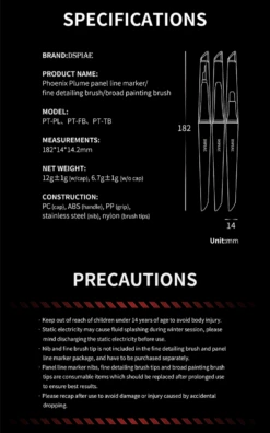 Dspiae Dspiae PT-PL Phoenix Plume Panel Line Marker -Panda Hobby Shop DspiaePT PLPhoenixPlumePanelLineMarker 7