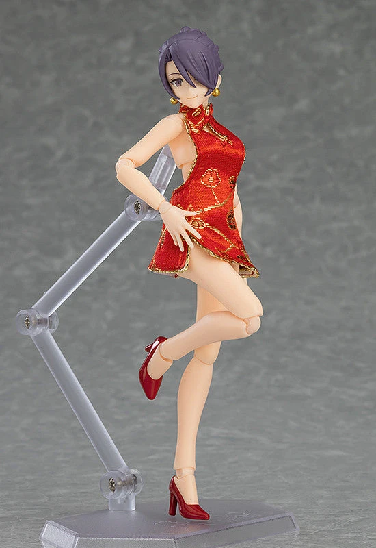Good Smile Company Figma - 569 Female Body (Mika) With Mini Skirt Chinese Dress Outfit - Figma Styles 2 Good Smile Company Figma - 569 Female Body (Mika) With Mini Skirt Chinese Dress Outfit - Figma Styles - Image 2