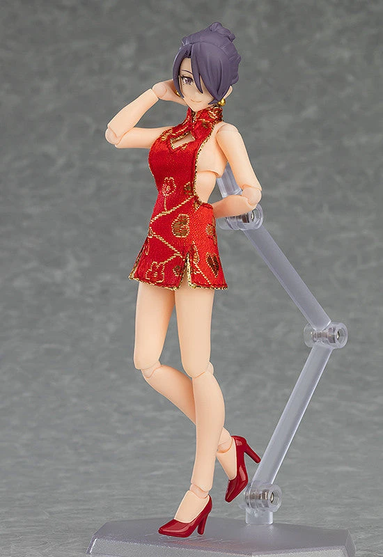 Good Smile Company Figma - 569 Female Body (Mika) With Mini Skirt Chinese Dress Outfit - Figma Styles 3 Good Smile Company Figma - 569 Female Body (Mika) With Mini Skirt Chinese Dress Outfit - Figma Styles - Image 3