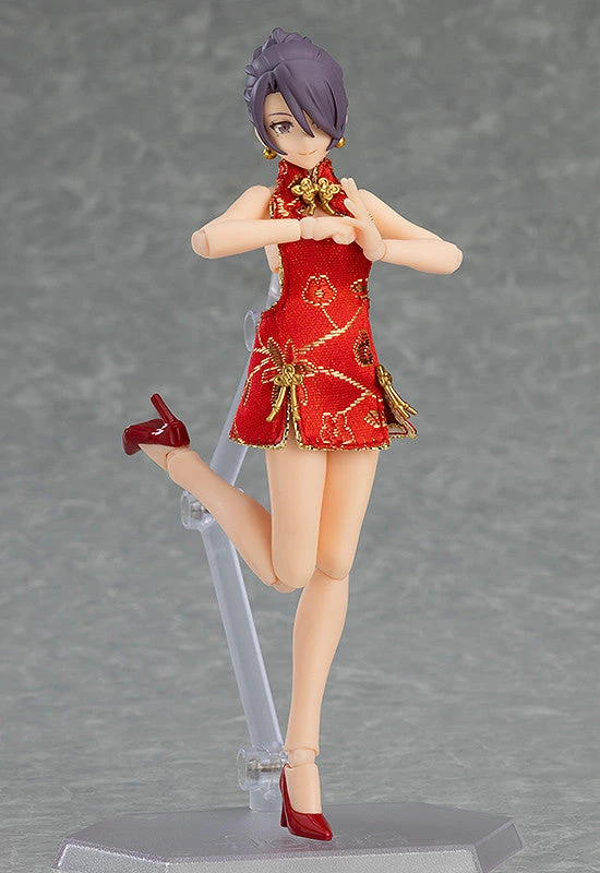 Good Smile Company Figma - 569 Female Body (Mika) With Mini Skirt Chinese Dress Outfit - Figma Styles 6 Good Smile Company Figma - 569 Female Body (Mika) With Mini Skirt Chinese Dress Outfit - Figma Styles - Image 6