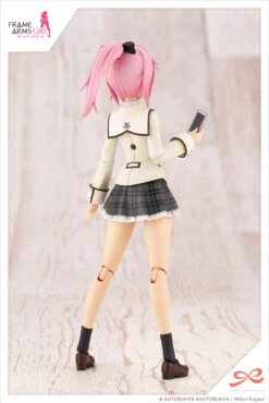 Kotobukiya Frame Arms Girl - Ao Gennai (Wakaba Girl's High School Winter Clothes) Dreaming Style Happy Monochrome - Sousai Shojo Teien 1/10 -Panda Hobby Shop FrameArmsGirl AoGennai WakabaGirl sHighSchoolWinterClothes DreamingStyleHappyMonochrome SousaiShojoTeien1 10 3