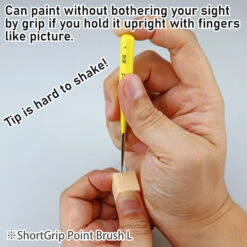 GodHand GodHand - Brushwork ShortGrip Point Brush S -Panda Hobby Shop GodHand BrushworkShortGripPointBrushS6