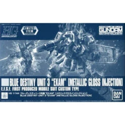 Bandai HG Blue Destiny Unit 3 EXAM [Metallic Gloss Injection] 1/144