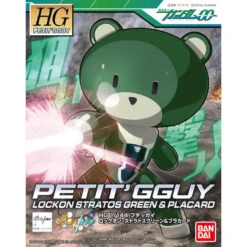 Bandai HG Petit'Gguy Lockon Stratos Green & Placard