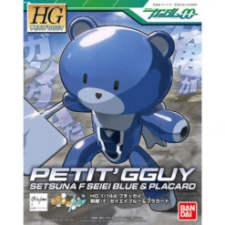 Bandai HG Petit'Gguy Setsuna F Seiei Blue & Placard 1/144