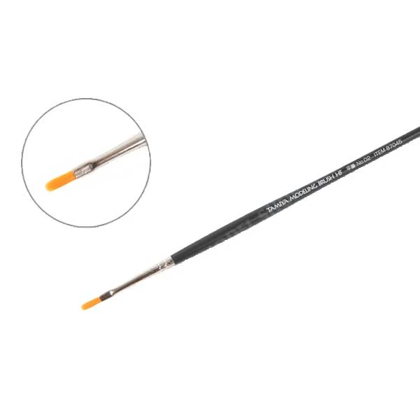 Tamiya High Finish Flat Brush No. 02 87045 3 Tamiya High Finish Flat Brush No. 02 87045 - Image 3
