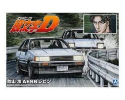 Aoshima Initial D Toyota Akiyama Wataru AE86 Levin 1/24