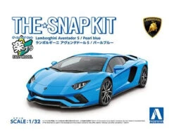 Aoshima Snap Kit 12-E Lamborghini Aventador S (Pearl Blue) 1/32