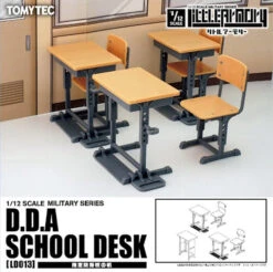 Tomytec Little Armory LD013 Defence School Desk A 1/12