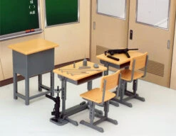 Tomytec Little Armory LD013 Defence School Desk A 1/12 -Panda Hobby Shop LittleArmoryLD013DefenceSchoolDeskA1 129