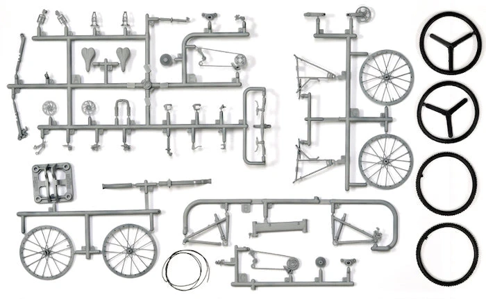 Tomytec Little Armory LM008 Commuting Bicycle Defense School Silver 1/12 4 Tomytec Little Armory LM008 Commuting Bicycle Defense School Silver 1/12 - Image 4
