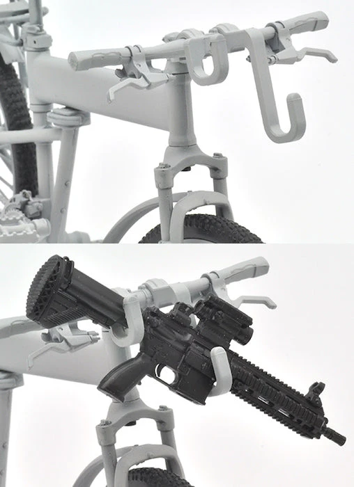 Tomytec Little Armory LM008 Commuting Bicycle Defense School Silver 1/12 5 Tomytec Little Armory LM008 Commuting Bicycle Defense School Silver 1/12 - Image 5