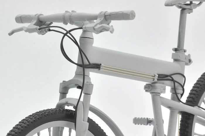 Tomytec Little Armory LM008 Commuting Bicycle Defense School Silver 1/12 7 Tomytec Little Armory LM008 Commuting Bicycle Defense School Silver 1/12 - Image 7
