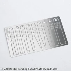 Madworks MAD - MT13 Photo Etched Sanding Board Tools B (Multiple Shapes)