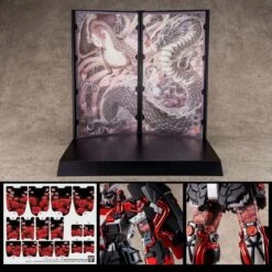 Bandai MG Shin Musha Gundam (Sengoku No Jin) Black Robe Large Armor 1/100 -Panda Hobby Shop MGShinMushaGundam SengokuNoJin BlackRobeLargeArmor1100 10