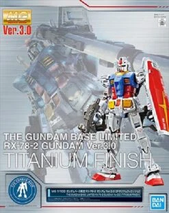 Bandai MG The Gundam Base Limited RX-78-2 Gundam Ver. 3.0 [Titanium Finish] 1/100