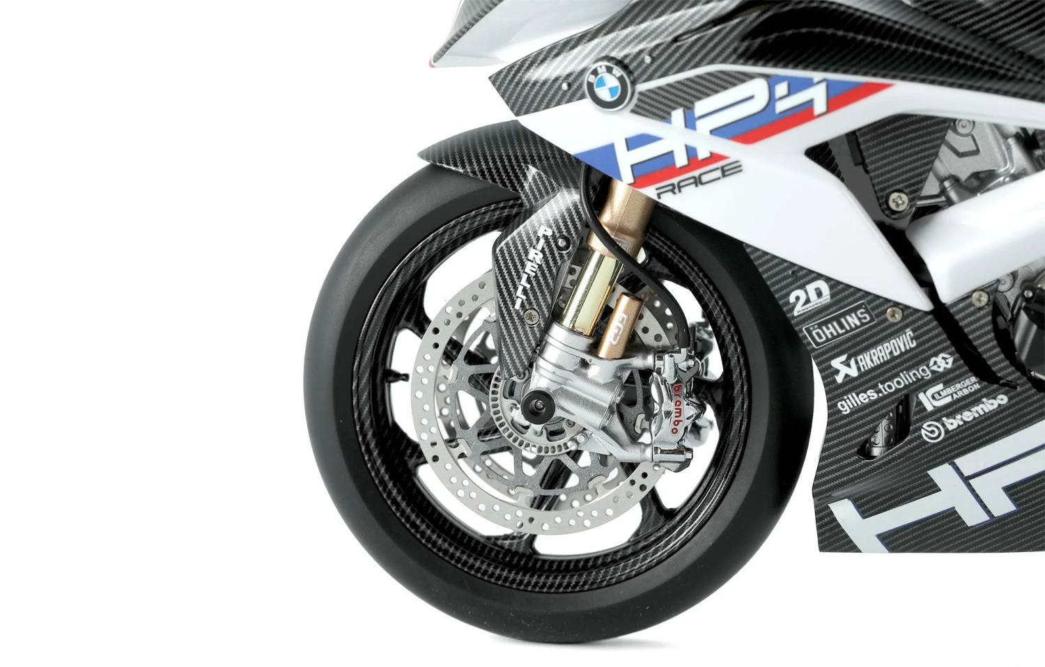 Meng Meng BMW HP4 Race Motorcycle (Pre-Colored Edition) 1/9 - Image 4