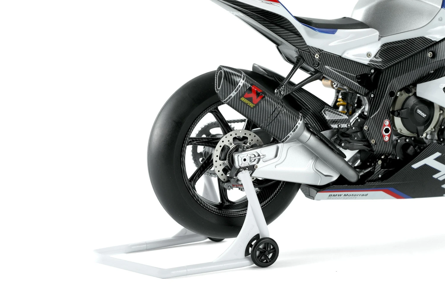 Meng Meng BMW HP4 Race Motorcycle (Pre-Colored Edition) 1/9 - Image 3