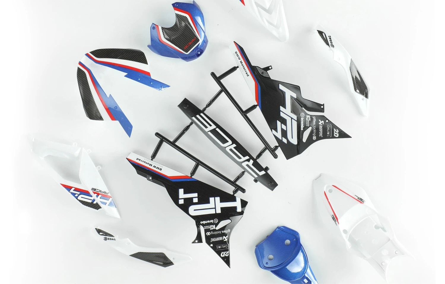 Meng Meng BMW HP4 Race Motorcycle (Pre-Colored Edition) 1/9 - Image 9