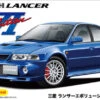 Fujimi Mitsubishi Lancer Evolution VI GSR W/Window Frame Masking 1/24