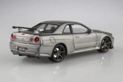 Aoshima Nissan BNR34 Skyline GT-R V-Spec II '00 Sparkling Silver Pre-Painted No 3-D 1/24 -Panda Hobby Shop NissanBNR34SkylineGT RV SpecII 00SparklingSilverPre PaintedNo3 D1 24 2