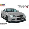 Aoshima Nissan BNR34 Skyline GT-R V-Spec II '00 Sparkling Silver Pre-Painted No 3-D 1/24