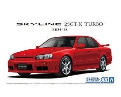 Aoshima Nissan ER34 Skyline 25GT-X Turbo '98 1/24