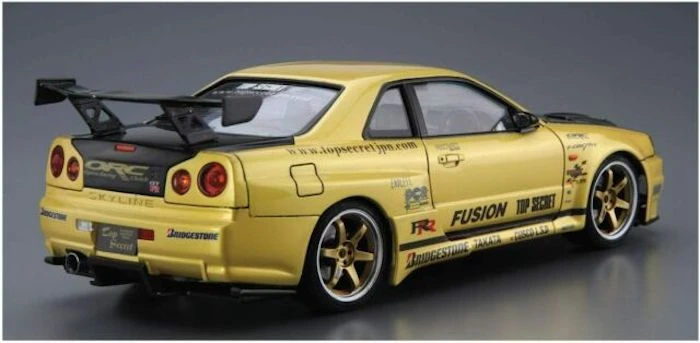 Aoshima Nissan TOPSECRET BNR34 Skyline GT-R '02 1/24 3 Aoshima Nissan TOPSECRET BNR34 Skyline GT-R '02 1/24 - Image 3