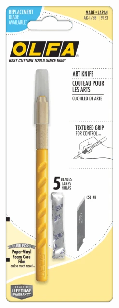 Olfa Olfa AK-1/5B Graphic Art Knife With 5 Replacement Blades