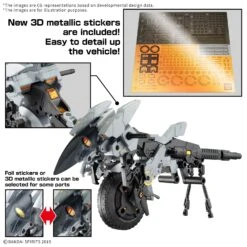 Bandai [COMING SOON][ETA Q3 2025] 30MM Extended Armament Vehicle (Metal Cannon Bike Ver.) 1/144 -Panda Hobby Shop Pre Order ETAQ32025 30MMExtendedArmamentVehicle MetalCannonBikeVer. 1 144 5