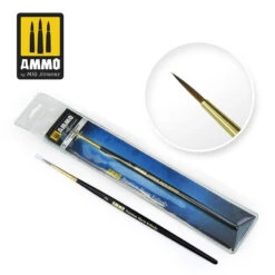 AMMO By MIG Jimenez Premium Marta Kolinsky Round Brush, 2