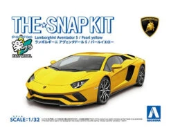 Aoshima Snap Kit 12-B Lamborghini Aventador S (Pearl Yellow) 1/32