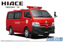 Aoshima Toyota TRH200V Hiace'10 (Fire Inspection Public Relations Vehicle) 1/24