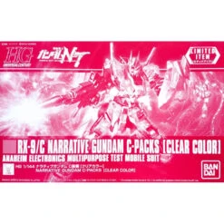 Bandai HG Narrative Gundam C-Packs [Clear Color] 1/144